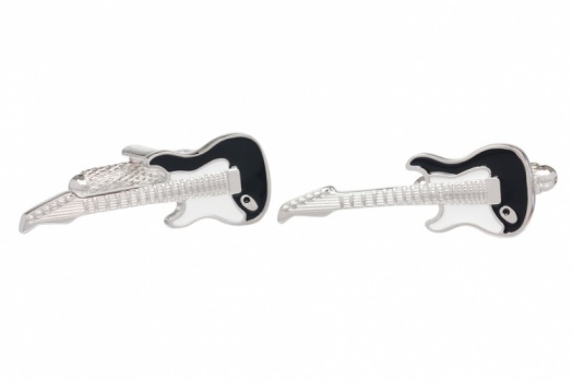 Black Electric Guitar Cufflinks